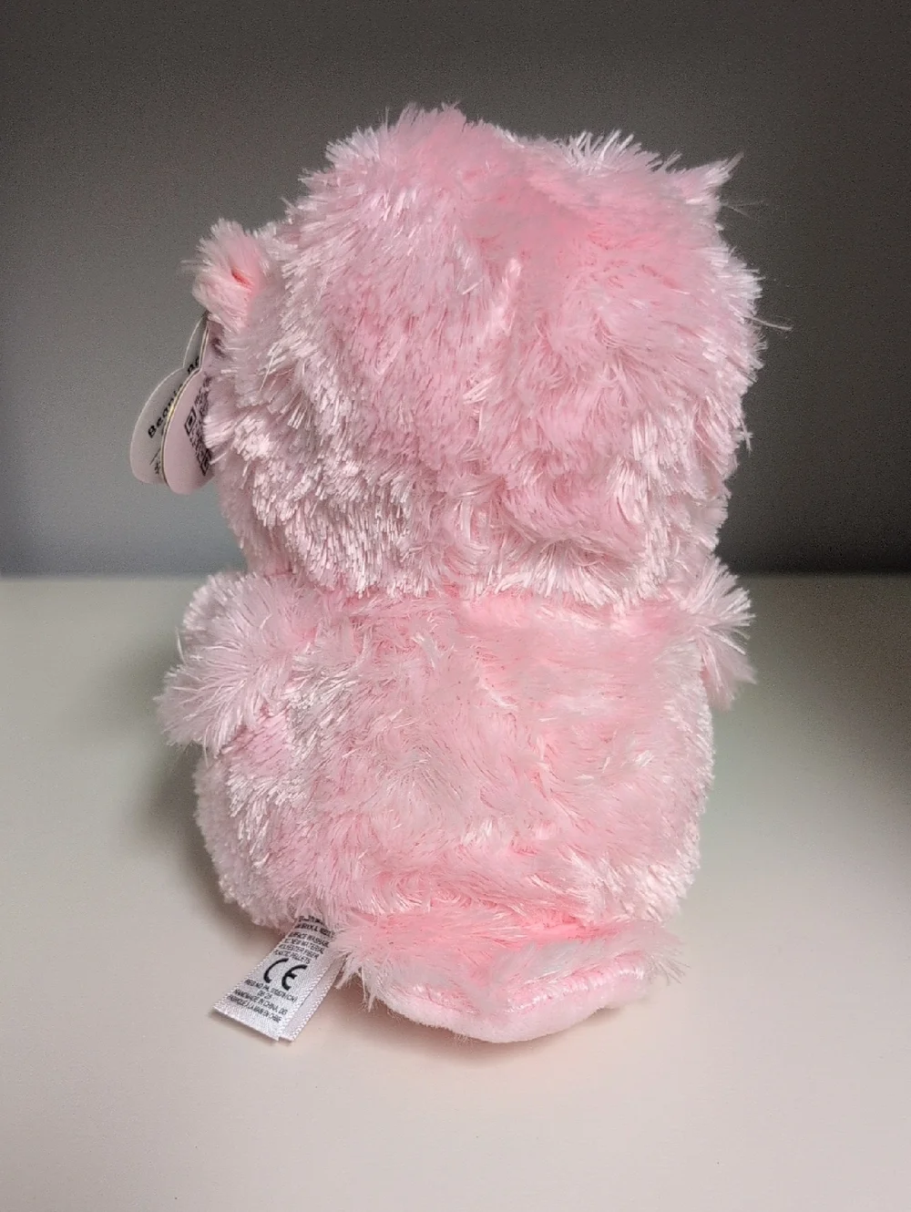 💜2/$20💜 Ty Beanie Boos Whisper The Pink Owl 6" BNWT Love Heart Valentine - Picture 3 of 5